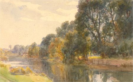 Early 20th Century Watercolour - Slow River