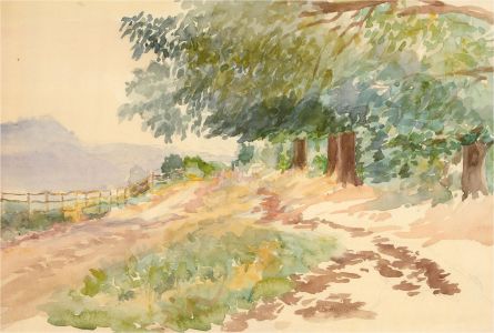 Early 20th Century Watercolour - Countryside Study