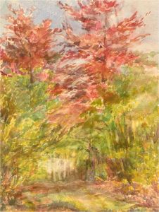 Early 20th Century Watercolour - Forest Path