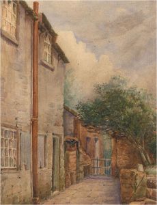 C. Pickford - Early 20th Century Watercolour, Street Scene with Tree
