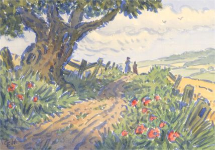 G. Humphrey - 20th Century Watercolour, Country Walk
