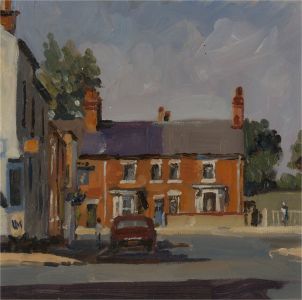 Terry Shelbourne (1930-2020) - 20th Century Oil, Summer Street Scene