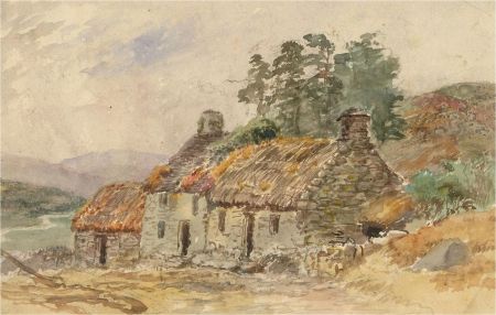Early 20th Century Watercolour - The Farm Cottage