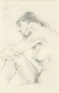 Franco Matania (1922-2006) - 20th Century Graphite Drawing, Female Nude