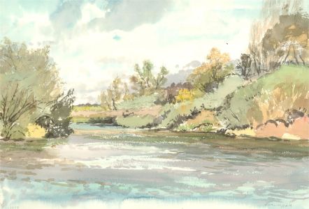 Keith Johnson (1931-2018) - Contemporary Watercolour, Whitlingham