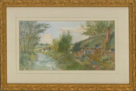 M. Gardner - 20th Century Watercolour, Riverside Cottage