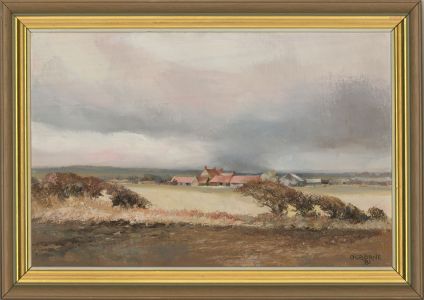 Ken Ogborne (b.1912) - 1981 Oil, Yorkshire Farm