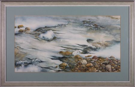 Emmett - Contemporary Watercolour, Pebble Beach