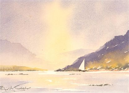 Bryan A. Thatcher - 20th Century Watercolour, The Sailboat