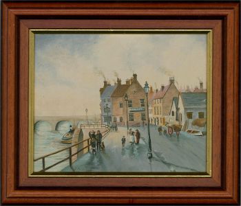 E. Aldridge - Contemporary Oil, Coastal Promenade