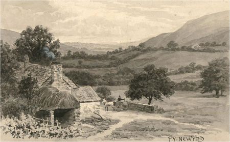 A Pair of Early 20th Century Watercolour - Ty Newydd