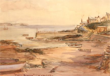 Sidney James Beer (1875-1952) - Early 20th Century Watercolour, Portscatho