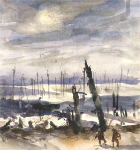 Ronald Olley (b.1923) - 20th Century Watercolour, War Scene