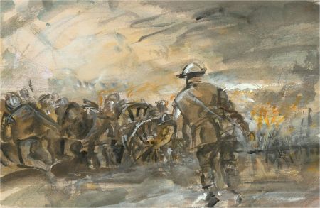 Ronald Olley (b.1923) - 20th Century Watercolour, Soldier in the Field