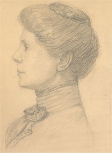 Dorothy Levett - Early 20th Century Graphite Drawing, Edwardian Lady