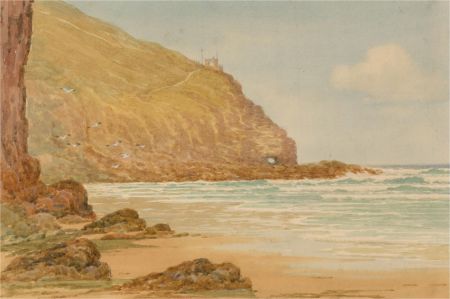 Henry Harding Bingley (1887–1972) - 1944 Watercolour, Perranporth, Cornwall
