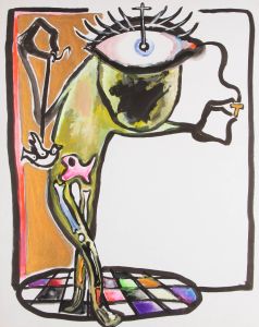 Mircea Marosin (1921-2007) - Contemporary Mixed Media, Disco Cyclops