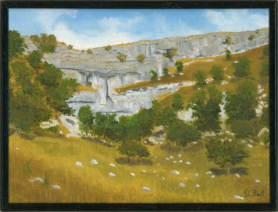D. Ball - 20th Century Oil, Rural Landscape with Trees