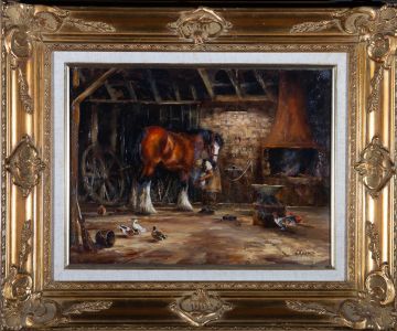 C.A. Verity - 1989 Oil, The Old Forge