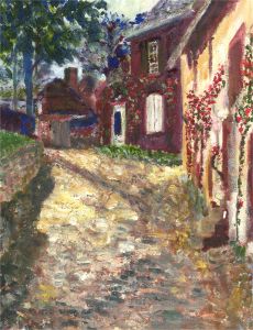 Florence P. Miller - 20th Century Oil, French Lane