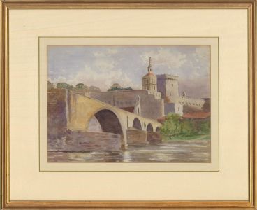 R. Gibb - Contemporary Watercolour, Pont d'Avignon