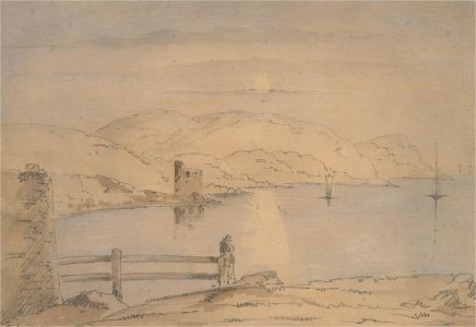 J. C Feden - Signed 1845 Watercolour, Kings Weir Castle