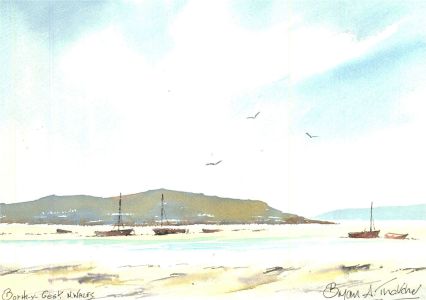 Bryan A. Thatcher - 20th Century Watercolour, Borthy-y-Gest. N. Wales