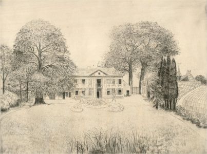 Mid 20th Century Etching - The French Villa