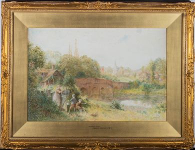 Charles Gregory (1849-1920) - Late 19th Century Watercolour, Brockham Green