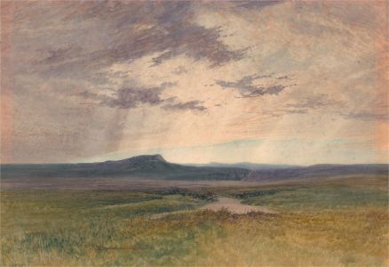 Cyril Bro - Signed and dated 1933 Watercolour, Extensive Moorland at Day-Break