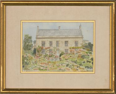 J.P. - 20th Century Watercolour, Spring Garden