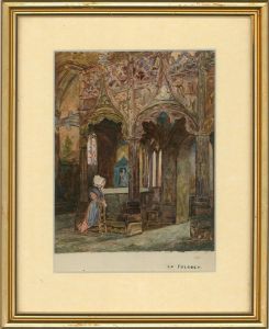 Late 19th Century Watercolour - Le Folgoet