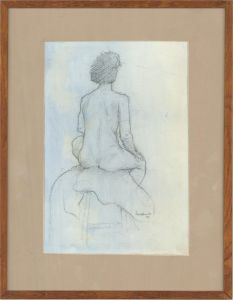 Patrick Hamilton - 1999 Graphite Drawing, Nude Study