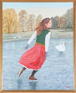 Gerry B. Gibbs - 2011 Oil, The Ice Skater