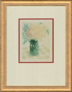 L. Valerie Christmas RCA - 20th Century Aquatint, Kitchen Flowers