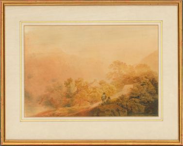 Mid 19th Century Watercolour - Country Landscape