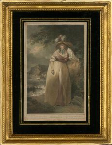 William Ward (1766-1826) after G. Morland - 1788 Stipple Engraving, Constancy