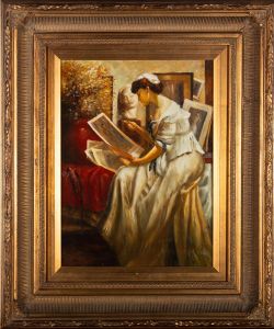 J. Hamilton - Mid 20th Century Oil, The Art Critic