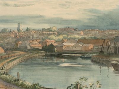 Thomas Pilcher - 1959 Watercolour, Wensum River, Norwich