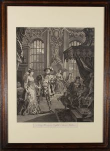 Cook after Hogarth - 19th Century Engraving, Henry the Eighth and Anna Bullen