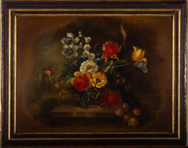 Italian School  Early 20th Century Oil - Floral Study