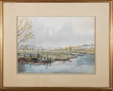 Rupert Horsley (1905-1988) - 1980 Watercolour, View from Stratford Bridge