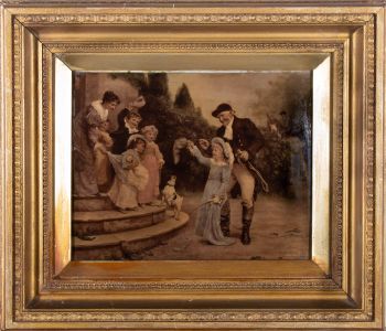 After Frederick Morgan (1847–1927)-Early 20th Century Crystoleum, The First Hunt