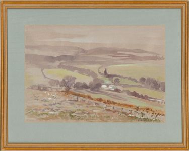 David Benson - 2008 Watercolour, The Tweed, Peebles