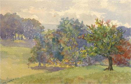Early 20th Century Watercolour - Golf Course, Midhurst