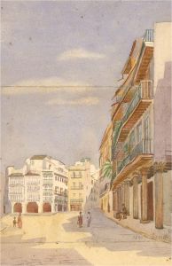 1891 Watercolour - Seville, Spain