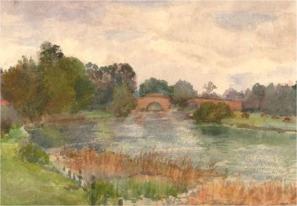 Early 20th Century Watercolour - River Landscape