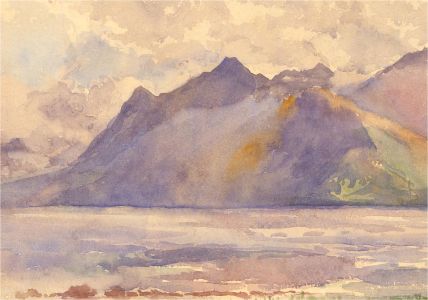 Early 20th Century Watercolour - Mountain Scene