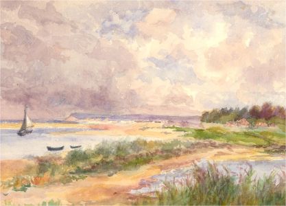 Early 20th Century Watercolour - Coastal View