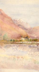Early 20th Century Watercolour - Mountain Lake